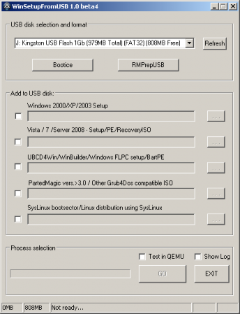 Создание установочной флэш с Windows XP (WinSetupFromUSB)
