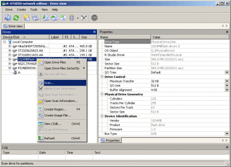 Восстановление информации с USB Flash (R-Studio, RAW)