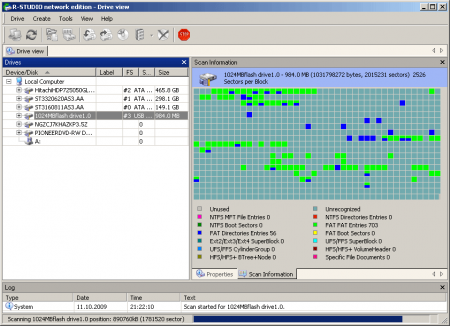 Восстановление информации с USB Flash (R-Studio, RAW)