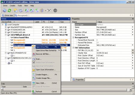 Восстановление информации с USB Flash (R-Studio, RAW)
